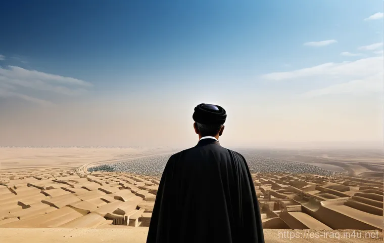 이라크 정치 상황 업데이트 - An evocative depiction of daily life in a resilient Iraqi neighborhood. The image captures diverse i...